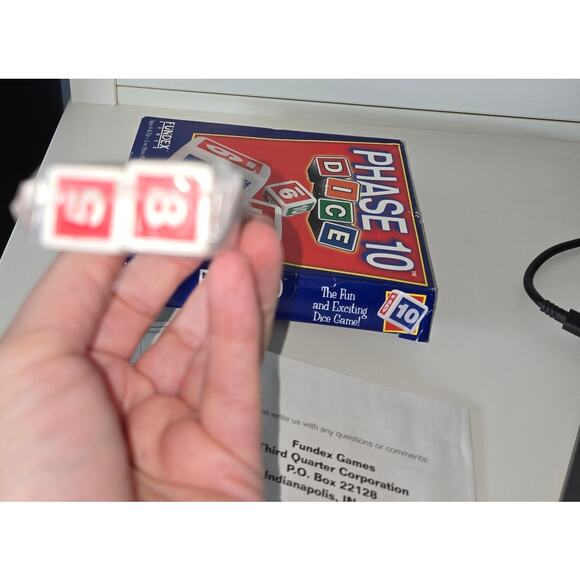 Phase 10 Dice game 1998 Fundex Games dice instructions and scorepad - Picture 4 of 12